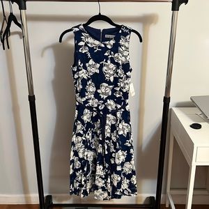 Danny and Nicole blue floral dress